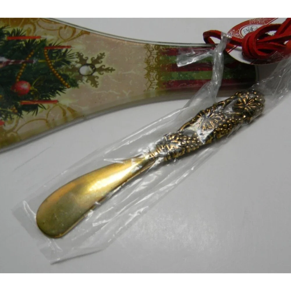 Epic Cheese Server and Spreader Set Christmas Tree Wine Gift NWT